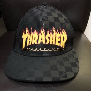 Rare  limited edition Thrasher magazine X Vans ball cap hat unisex